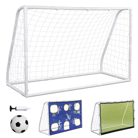 182*120*80cm 3 in 1 With Target Cloth Football Goal